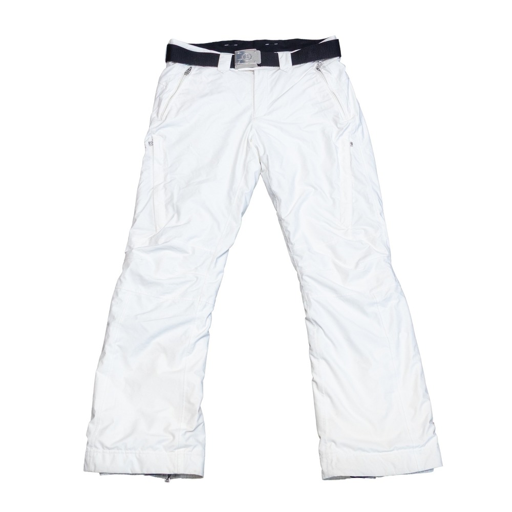 Bogner Women's White Insulated Ski Snow Pants EU 98 US L34 Belted